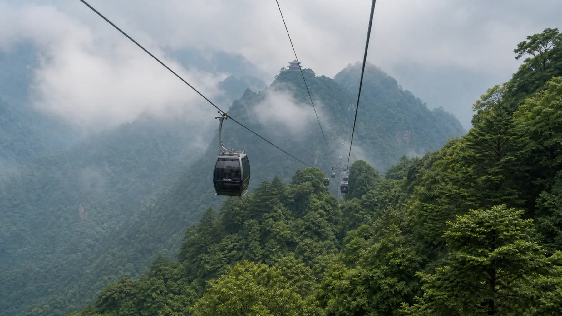 Qingcheng Mountain Cable Car Support