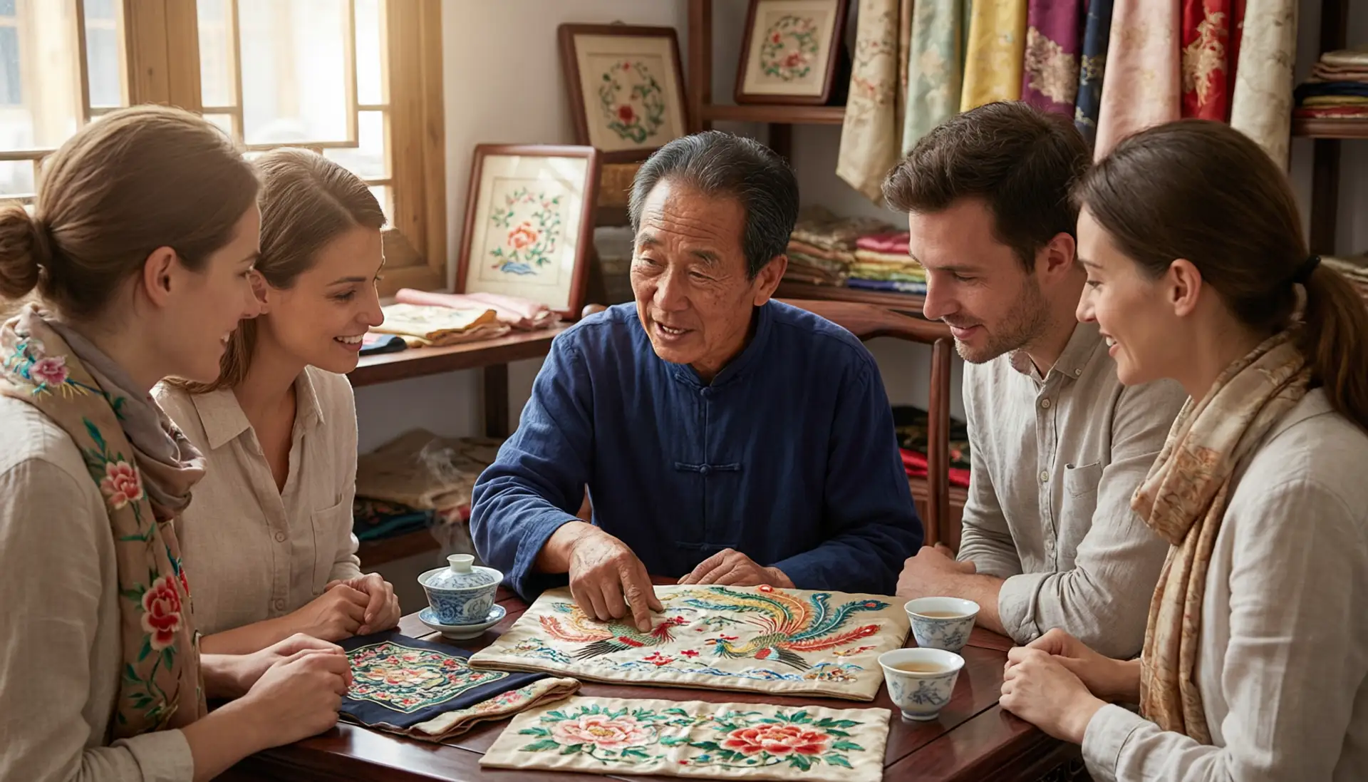 embroidery cultural exchange