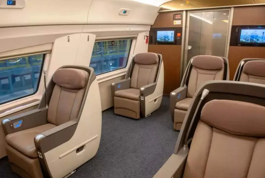 Business Class Train Seat Upgrade