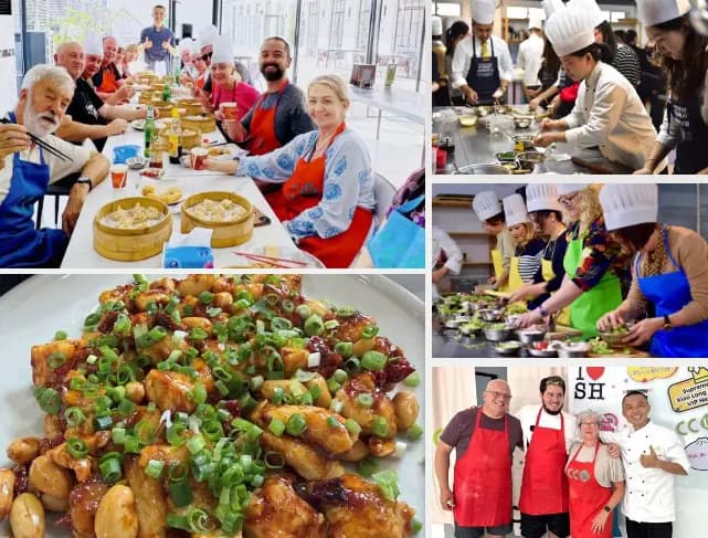 Experience making xiaolongbao (soup dumplings) and Kung Pao chicken together!