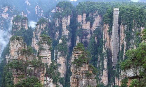 East Gate Entry & Bailong Elevator Ascent