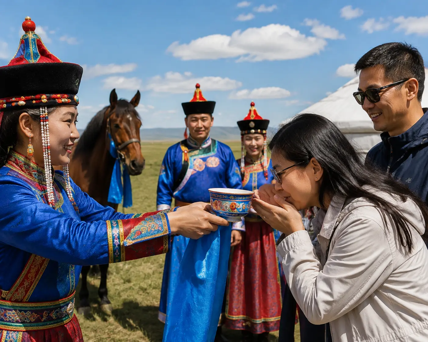 Mongolian Welcome Ceremony