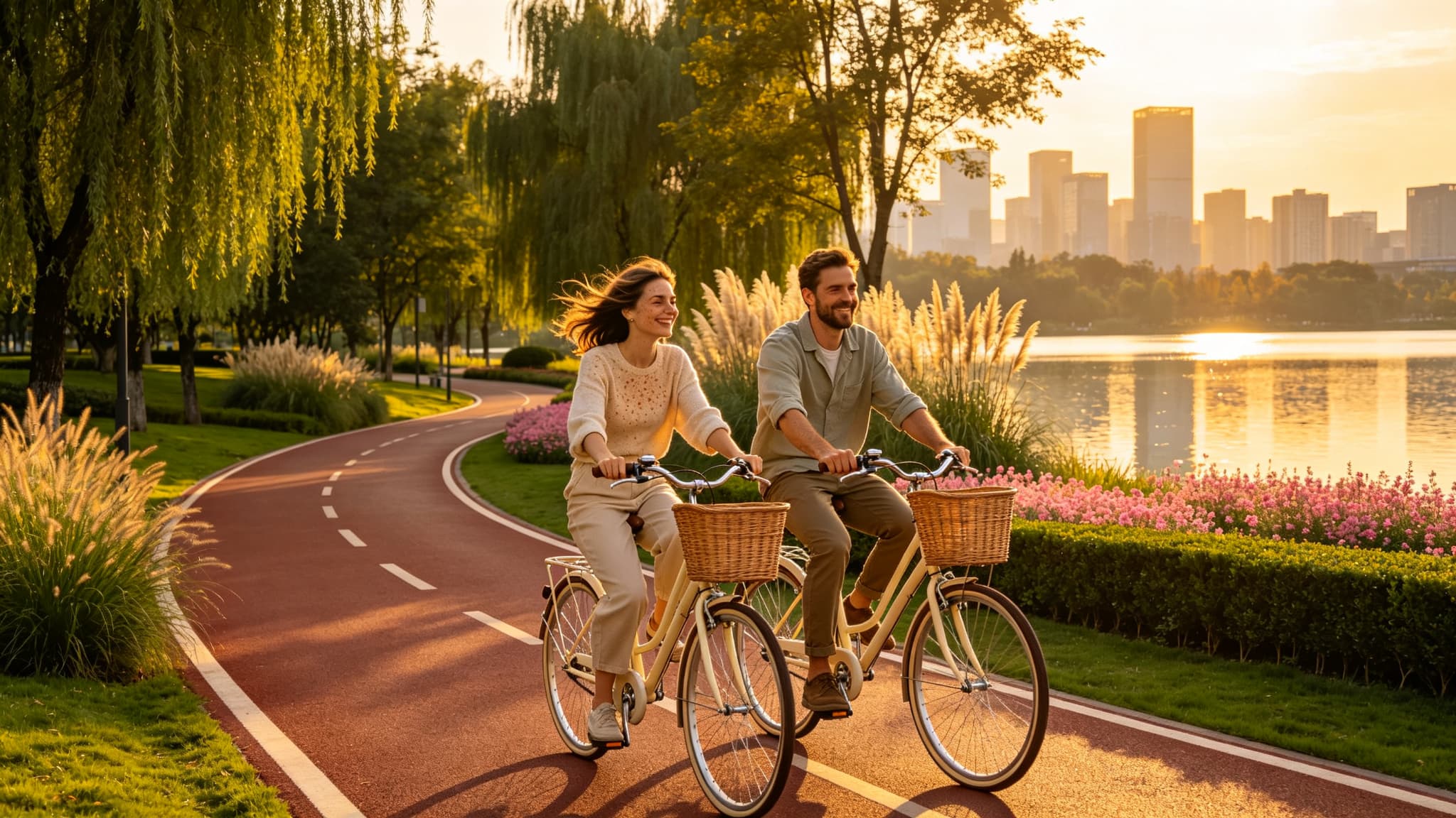 Leisure Cycling Along the Chengdu Green Corridor: A Private Greenway Bike Tour