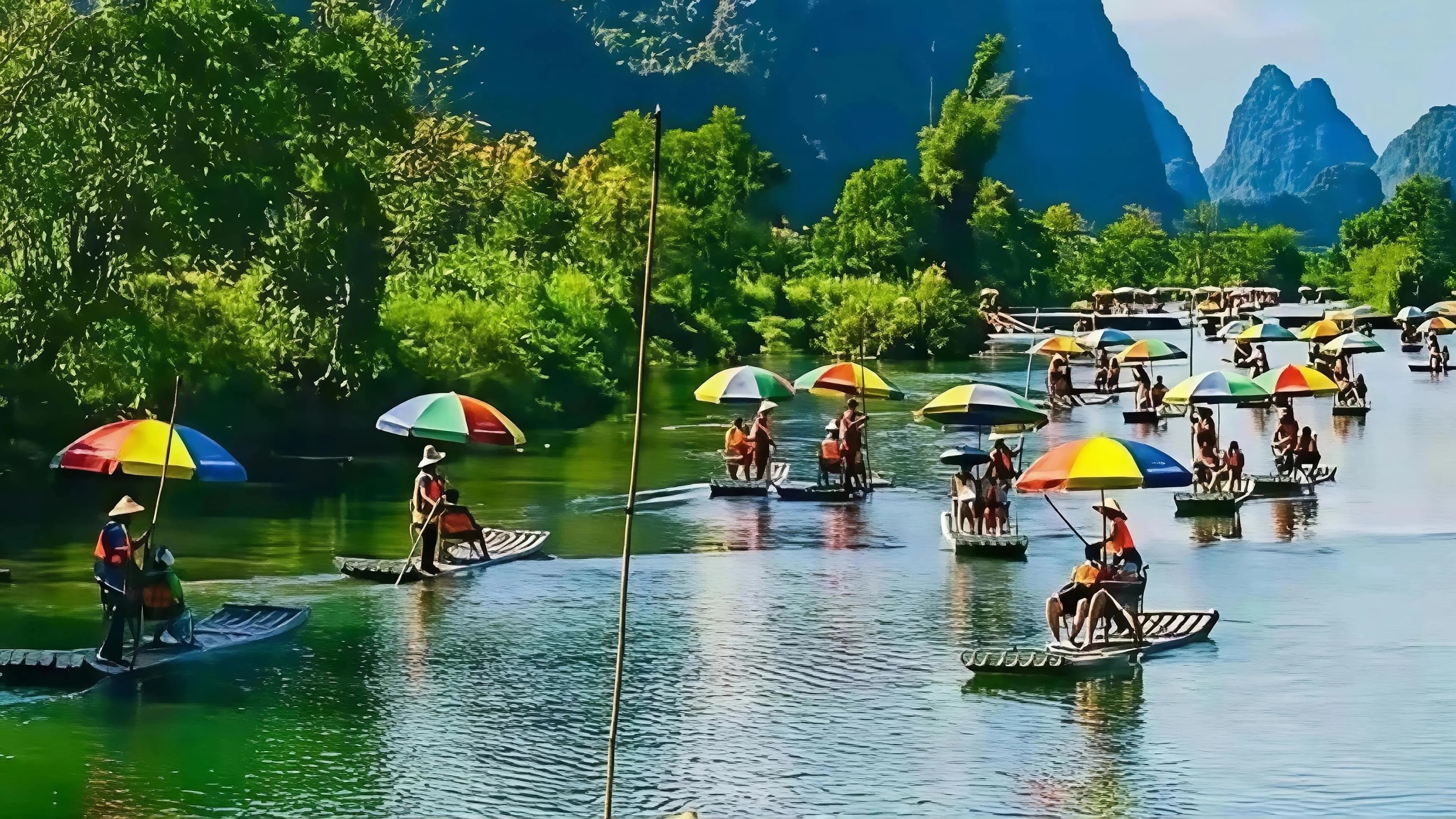 Yulong River Bamboo Rafting