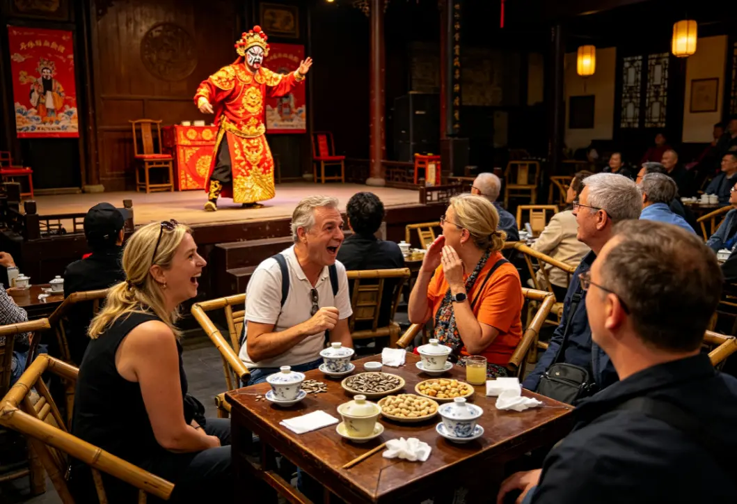 Sichuan Opera Face Changing Experience at Shufeng Yayun