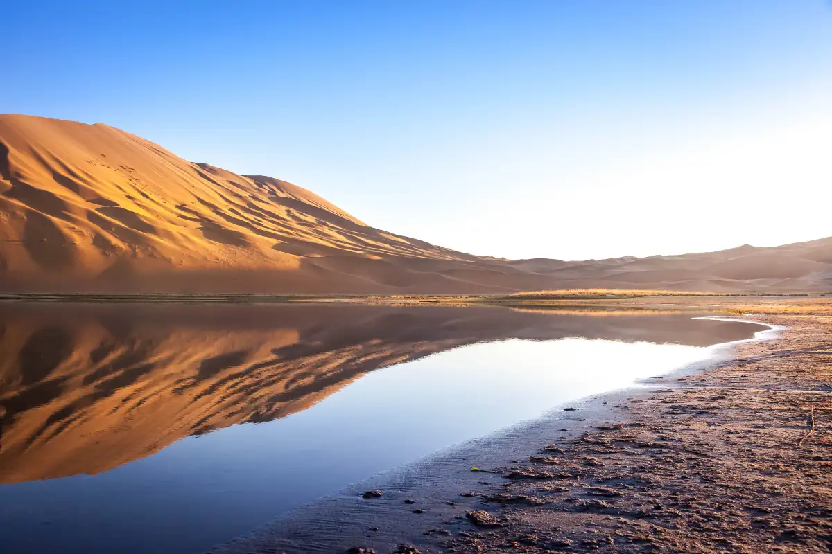 Alxa Left Banner → Badain Jaran Desert → Badain Lake