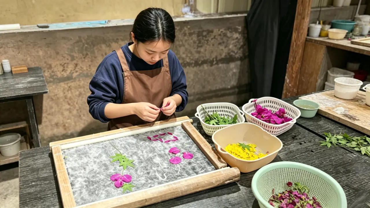 Ancient Floral Papermaking Experience