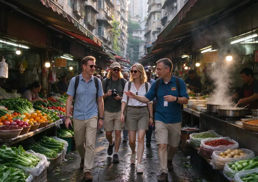 Chongqing Morning Local Market Walking Experience