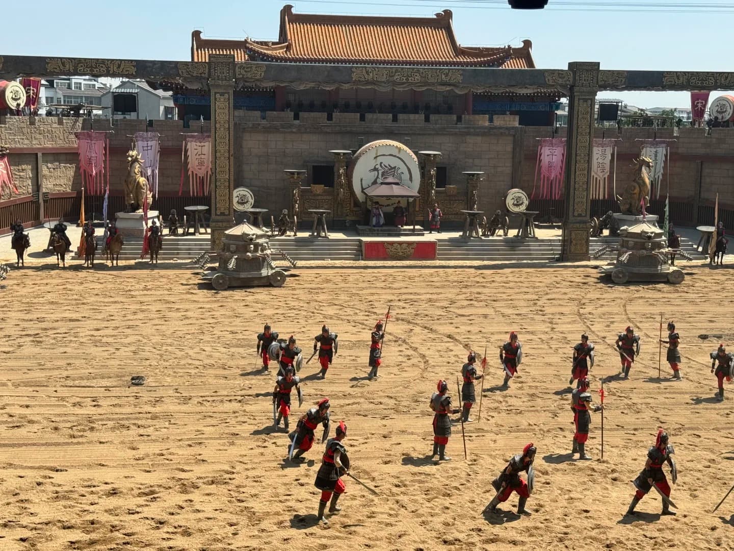 Yue Fei Spear Duel Live Horseback Battle Show