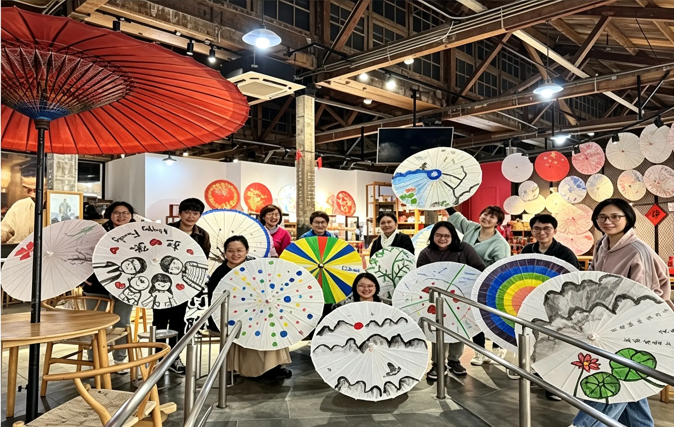 Engage in Crafting Oil Paper Umbrellas