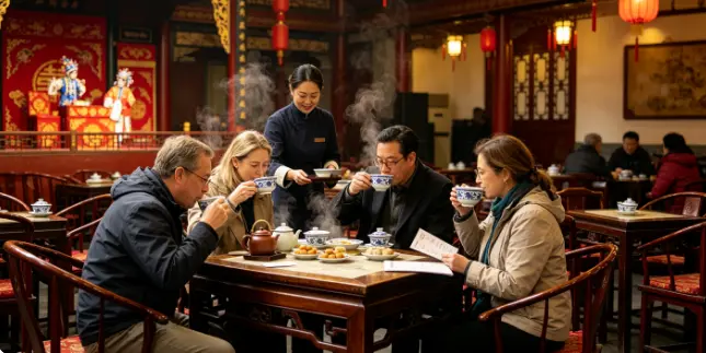Tea Ceremony Experience at Lao She Teahouse (paid on-site)